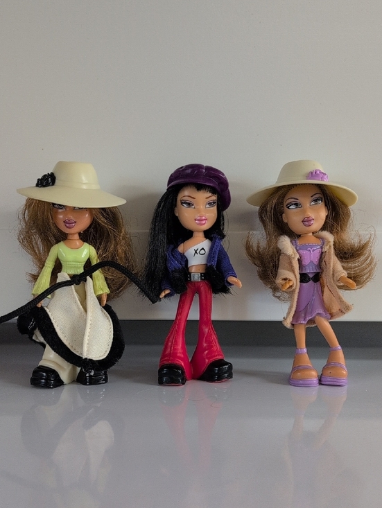 McDonald's Other - Vintage 2003 Mini Bratz Dolls Set Of 3 Y2K McDonald's MGA With Clothing